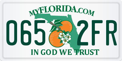 FL license plate 0652FR