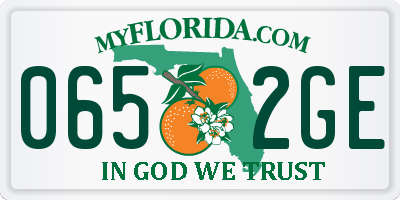 FL license plate 0652GE