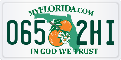 FL license plate 0652HI