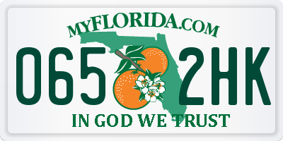 FL license plate 0652HK