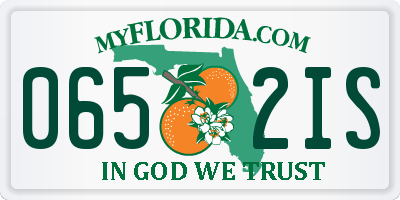 FL license plate 0652IS