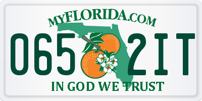 FL license plate 0652IT