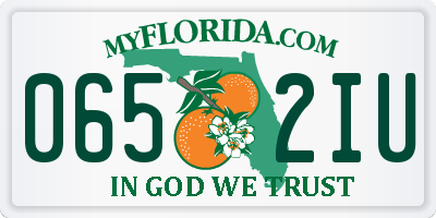 FL license plate 0652IU