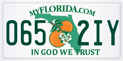 FL license plate 0652IY