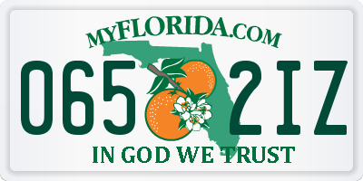 FL license plate 0652IZ