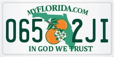 FL license plate 0652JI