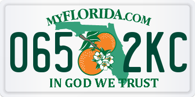 FL license plate 0652KC