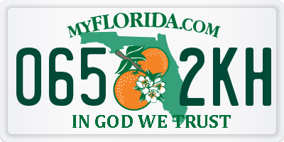 FL license plate 0652KH