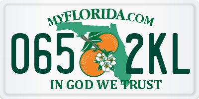 FL license plate 0652KL