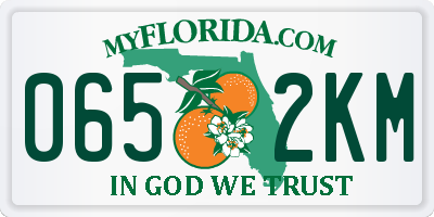 FL license plate 0652KM