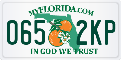 FL license plate 0652KP