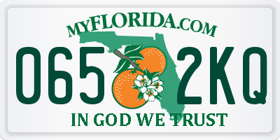 FL license plate 0652KQ