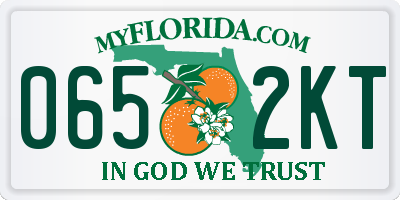 FL license plate 0652KT
