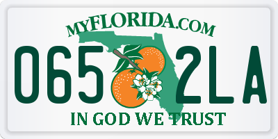 FL license plate 0652LA