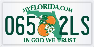 FL license plate 0652LS