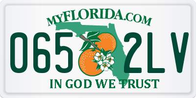 FL license plate 0652LV