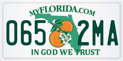 FL license plate 0652MA