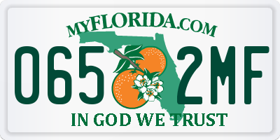 FL license plate 0652MF