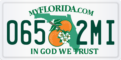 FL license plate 0652MI