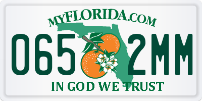 FL license plate 0652MM