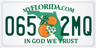 FL license plate 0652MQ