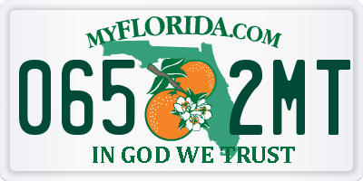 FL license plate 0652MT