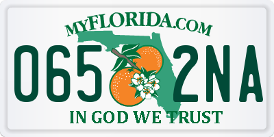 FL license plate 0652NA