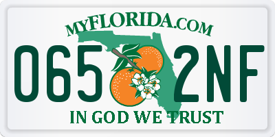 FL license plate 0652NF