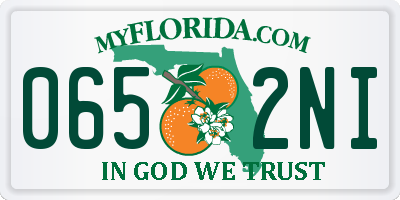 FL license plate 0652NI