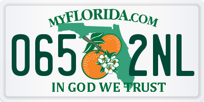 FL license plate 0652NL
