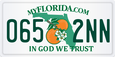 FL license plate 0652NN