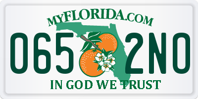FL license plate 0652NO