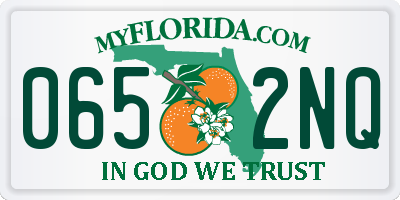 FL license plate 0652NQ