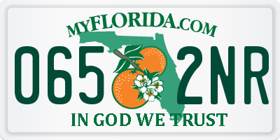 FL license plate 0652NR