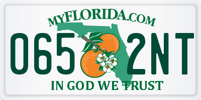 FL license plate 0652NT