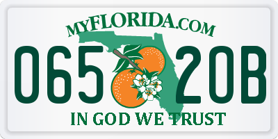 FL license plate 0652OB