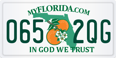 FL license plate 0652QG