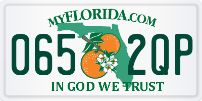 FL license plate 0652QP