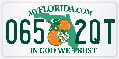 FL license plate 0652QT