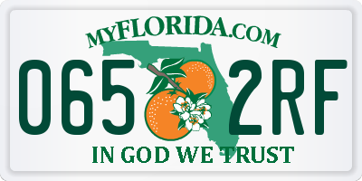 FL license plate 0652RF