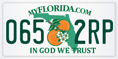FL license plate 0652RP