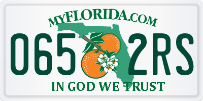 FL license plate 0652RS