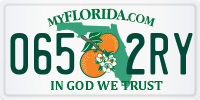 FL license plate 0652RY