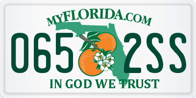 FL license plate 0652SS