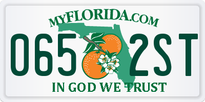FL license plate 0652ST
