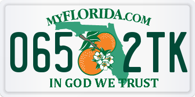 FL license plate 0652TK