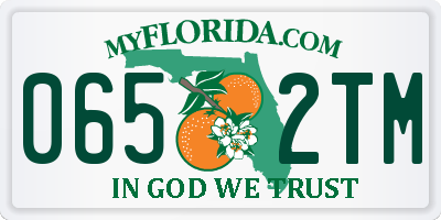 FL license plate 0652TM