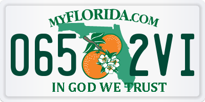 FL license plate 0652VI