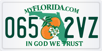 FL license plate 0652VZ