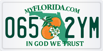 FL license plate 0652YM